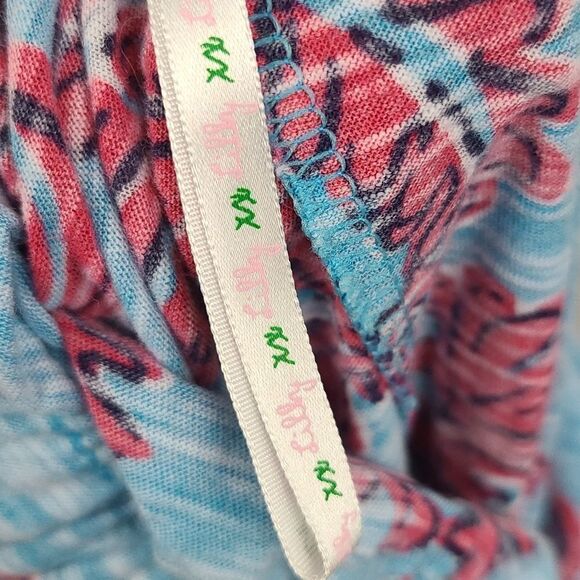 Lilly Pulitzer Wiley Ruffle Tube Top Rhode Island Reef XS/0 Strapless Knit Tee - Picture 11 of 12